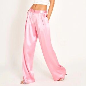 NWT LOVE SHACK FANCY EMBERLYNN PANT PINK